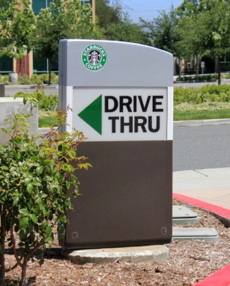 Starbucks-Monument Sign